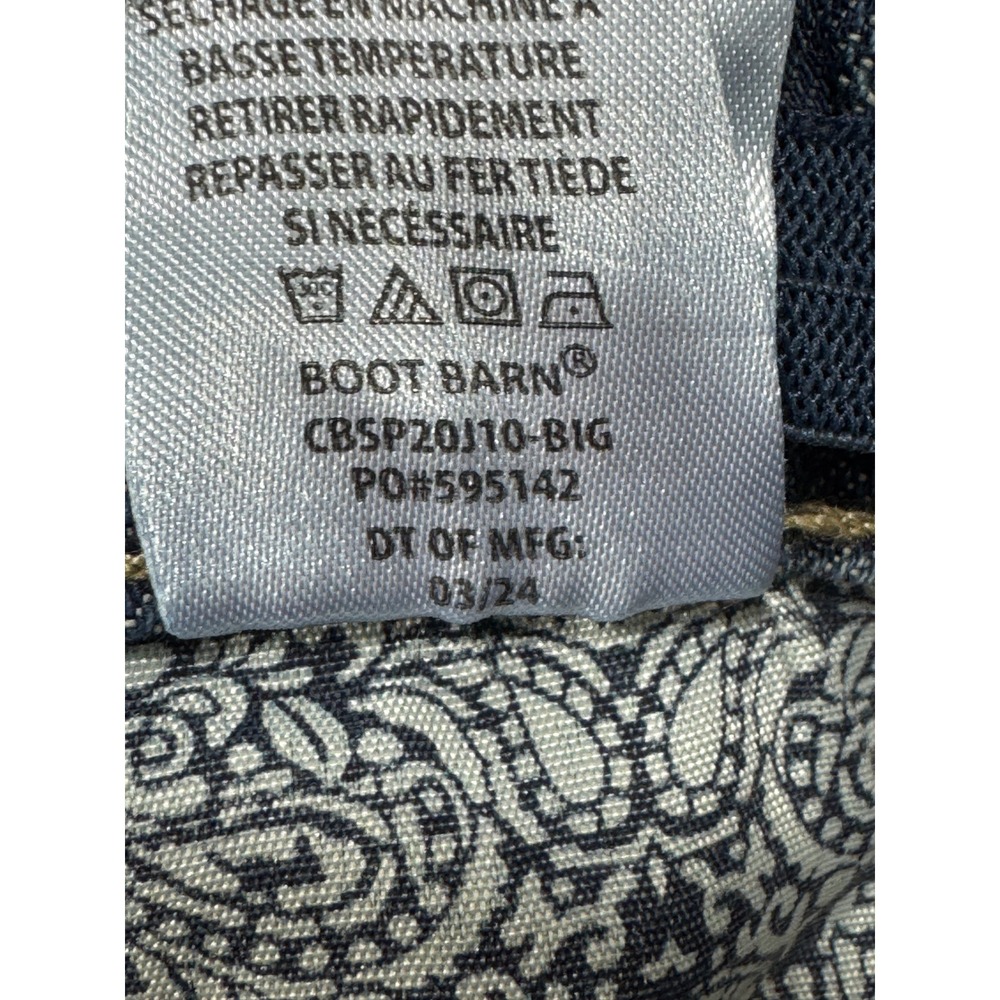 Cody James Boys Bootcut Adjustable Waist Blue Denim Jeans 16 Meas: 28x28.5 - Picture 7 of 8